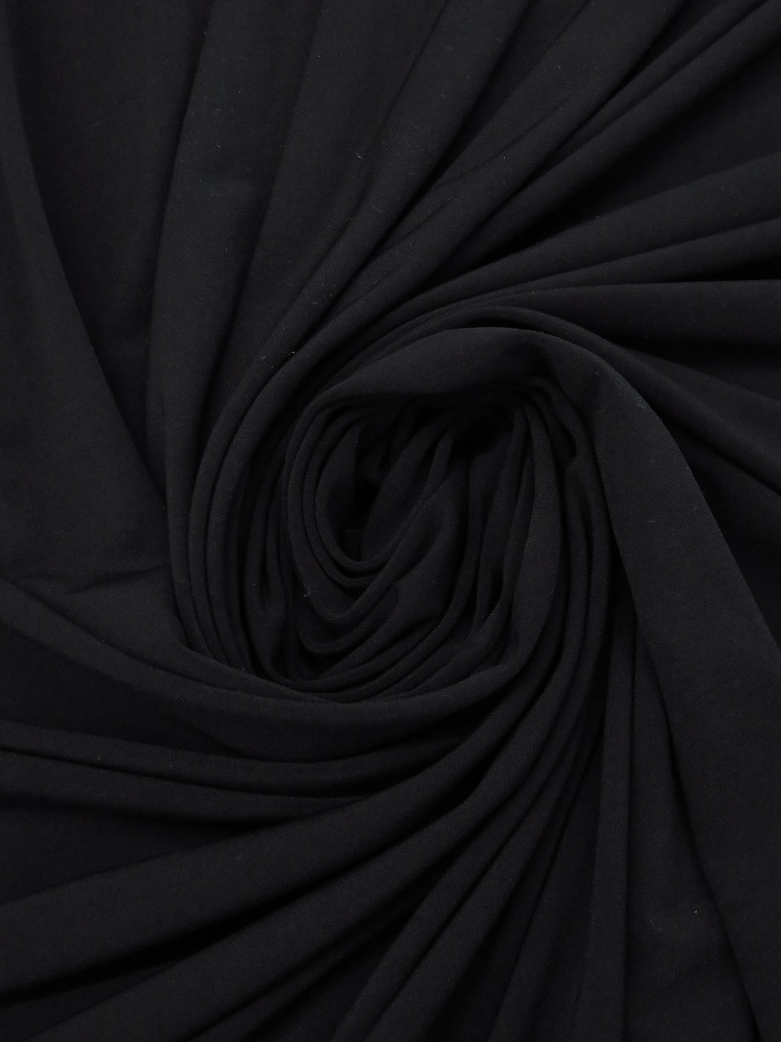 Black Polyester/Lycra ITY Knit - Famous Dress Designer - 58W