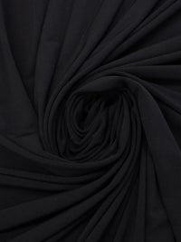 Black Polyester/Lycra ITY Knit - Famous Dress Designer - 58W