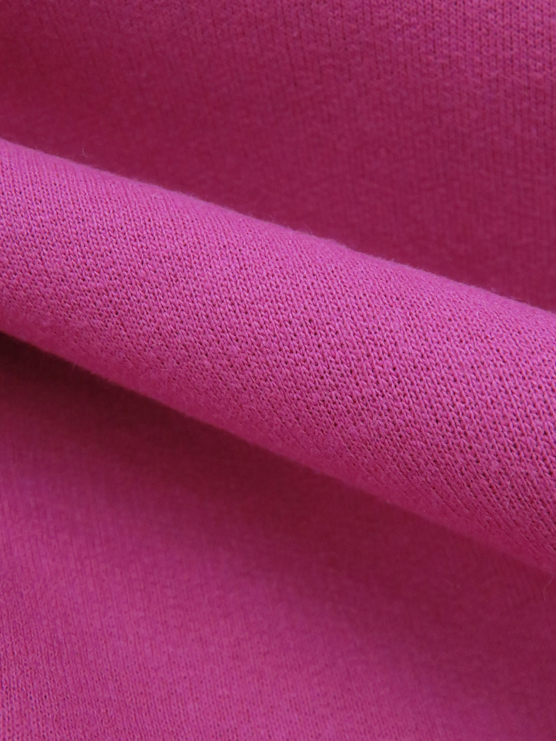 Raspberry Pink Cotton/Polyester Sweatshirt Fleece 56W