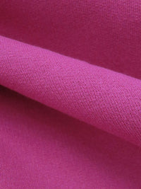 Raspberry Pink Cotton/Polyester Sweatshirt Fleece 56W
