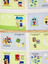 SOLD BY THE PANEL ONLY - Soft Yellow/Sky Blue/Black/Multi 100% Cotton Mickey & Friends Softbook Print Quilt Weight Woven 43W