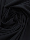 Black Nylon/Lycra Swimwear/Activewear Knit - Imported From Italy - 60W