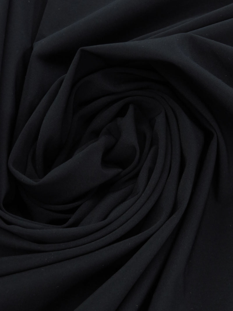 Black Nylon/Lycra Swimwear/Activewear Knit - Imported From Italy - 60W