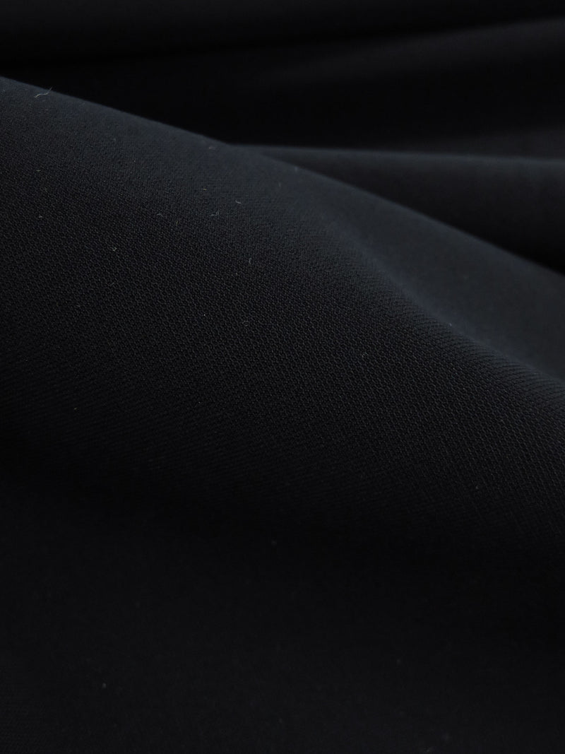 Black Nylon/Lycra Swimwear/Activewear Knit - Imported From Italy - 60W