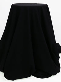 Black Nylon/Lycra Swimwear/Activewear Knit - Imported From Italy - 60W
