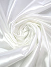 White 100% Polyester Charmeuse 58W
