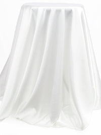 White 100% Polyester Charmeuse 58W