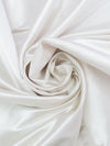 Oyster White 100% Silk Duchess Satin - Imported From Italy - 56W