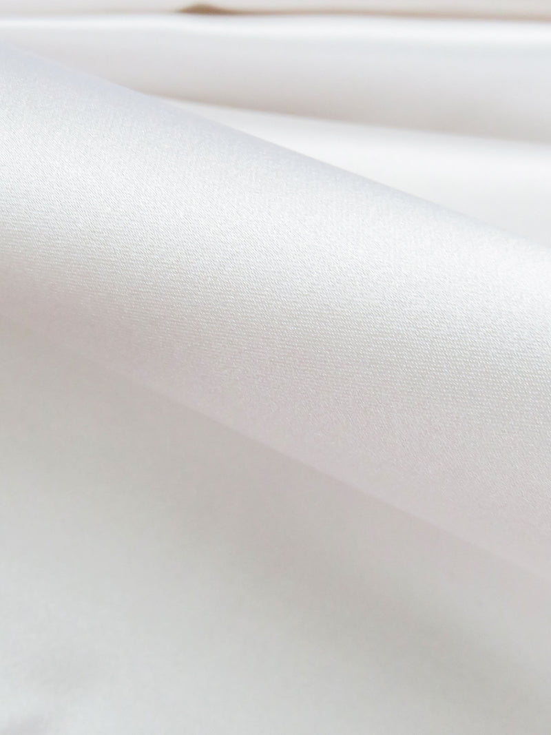Oyster White 100% Silk Duchess Satin - Imported From Italy - 56W