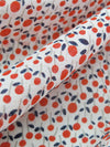 Scarlet/Dark Lapis Blue/White/Steel Gray 100% Cotton Tony Floral Print Voile - LA Designer - 58W