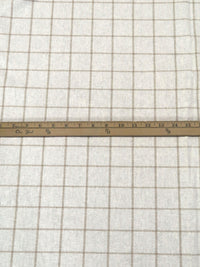 Off-White/Stone Terrace Linen/Cotton Windowpane Plaid Essex Yarn-Dyed Linen Blend - Robert Kaufman - 43W