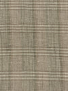 Shadow Brown/Off-White 100% Linen Plaid Suiting 58W