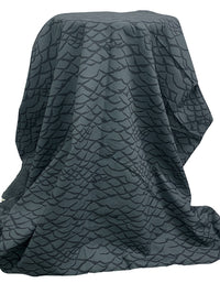 Iron/Dark Slate Gray Linen/Cotton "Around The Bend - Valleys" Print Mid-Weight Woven - Robert Kaufman - 44W