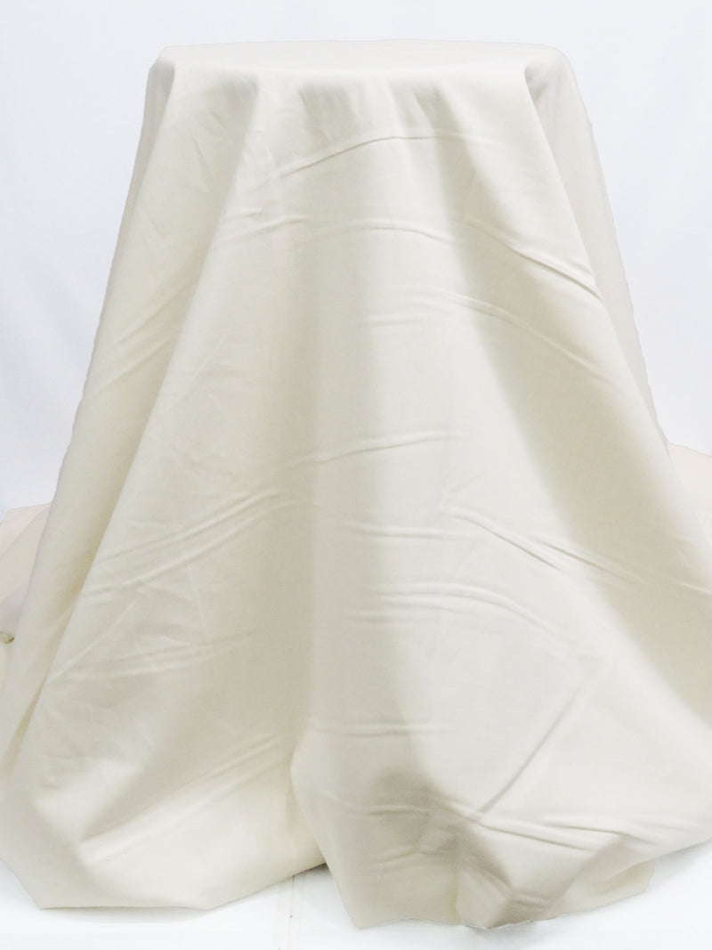 Off-White 100% Cotton Twill Bottom Weight Woven - NY Designer - 58W