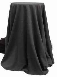 Heathered Iron Gray/Black Rayon/Nylon/Spandex Double Faced Interlock Knit 56W