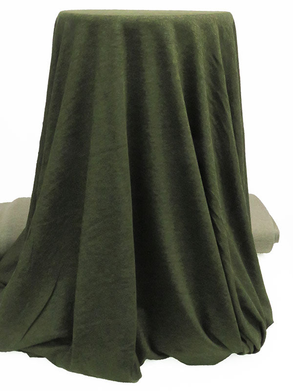 Heathered Pickle Green/Pale Dried Sage Rayon/Nylon/Spandex Double Faced Interlock Knit 58W