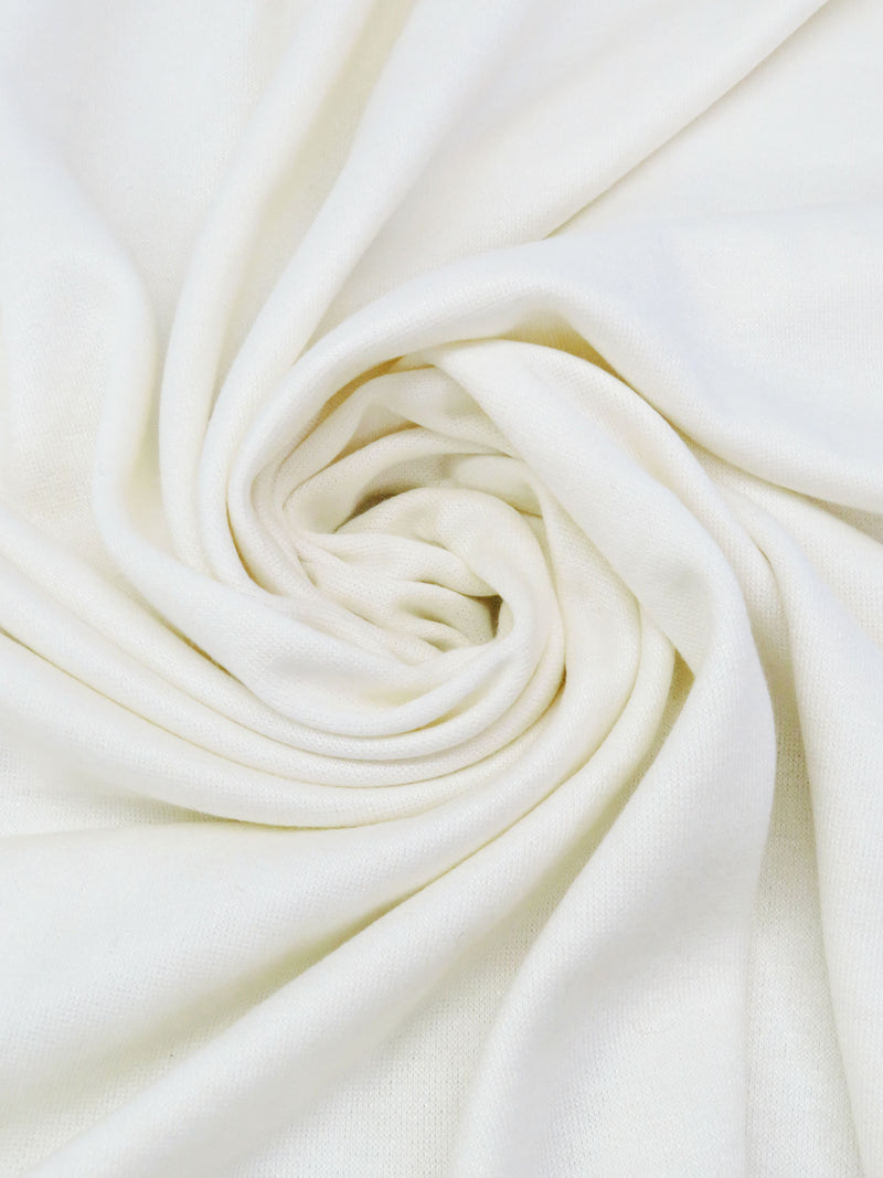 Whipped Cream Rayon/Polyester/Lycra Interlock Sweater Knit - Imported From Japan By NY Designer - 56W