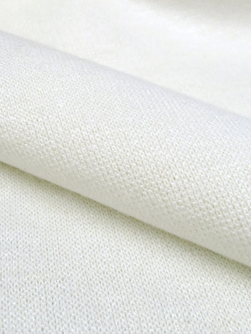 Whipped Cream Rayon/Polyester/Lycra Interlock Sweater Knit - Imported From Japan By NY Designer - 56W