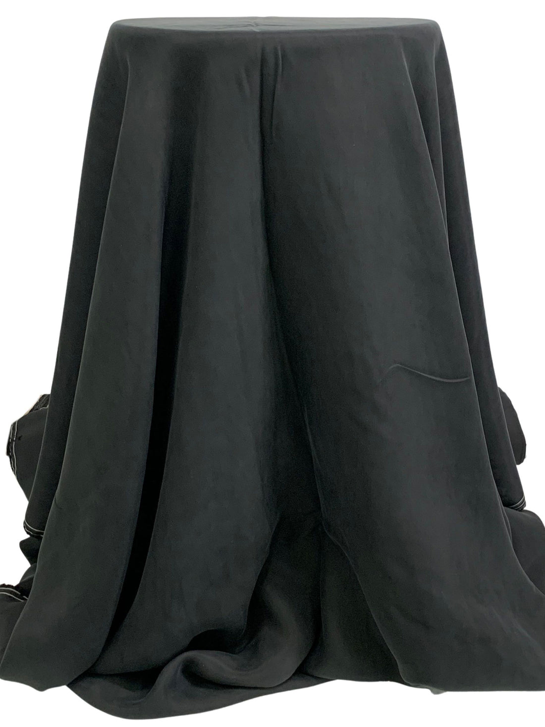 Charcoal Black 100% Tencel Twill Blouse Weight Woven - Luxe Resort Designer - 50W