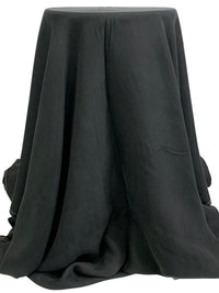 Charcoal Black 100% Tencel Twill Blouse Weight Woven - Luxe Resort Designer - 50W