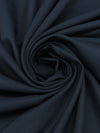 Navy Blue 100% Polyester Twill Suiting 58W