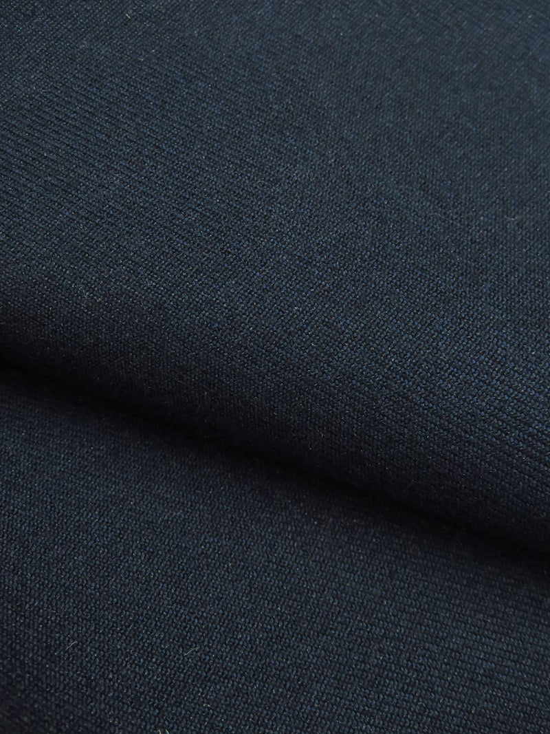 Navy Blue 100% Polyester Twill Suiting 58W