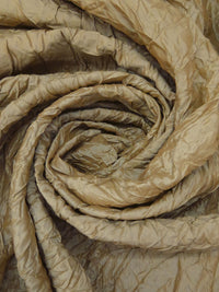 Pale Brown/Mint 100% Polyester Crinkle Taffeta - Luxe Resort Designer - 50W
