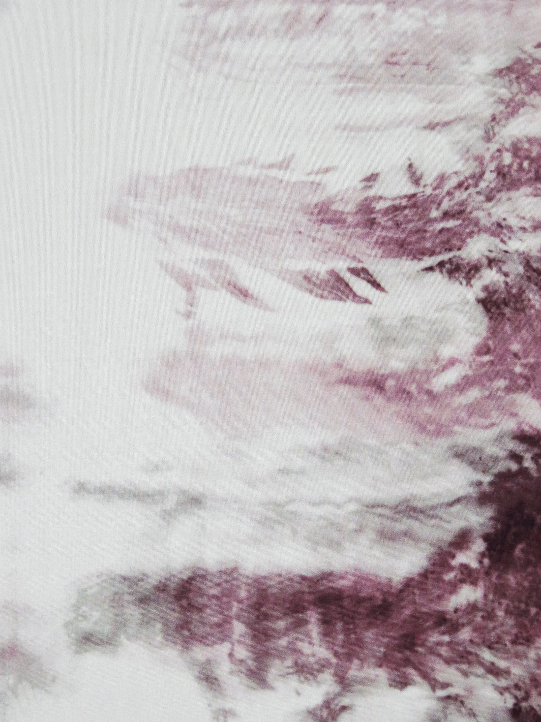 White/Dusty Turkish Rose/Dark Puce/Multi Polyester/Lycra Grunge Stripe Print Single Brushed Knit - Luxe Resort Designer - 58W