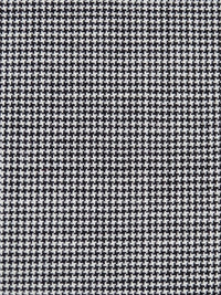 SOLD AS IS ONLY - Black/White Polyester/Viscose/Wool/Elastane Micro Houndstooth Suiting 60W