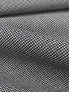 SOLD AS IS ONLY - Black/White Polyester/Viscose/Wool/Elastane Micro Houndstooth Suiting 60W