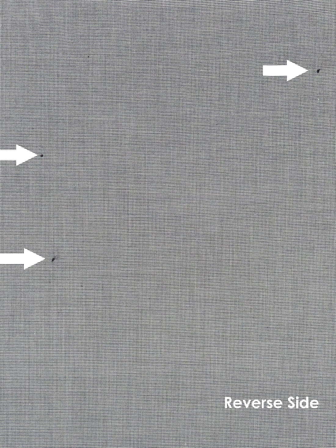 SOLD AS IS ONLY - Black/White Polyester/Viscose/Wool/Elastane Micro Houndstooth Suiting 60W