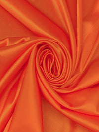 Coral Orange Silk/Lycra Stretch Charmeuse - Luxe Resort Designer - 42W