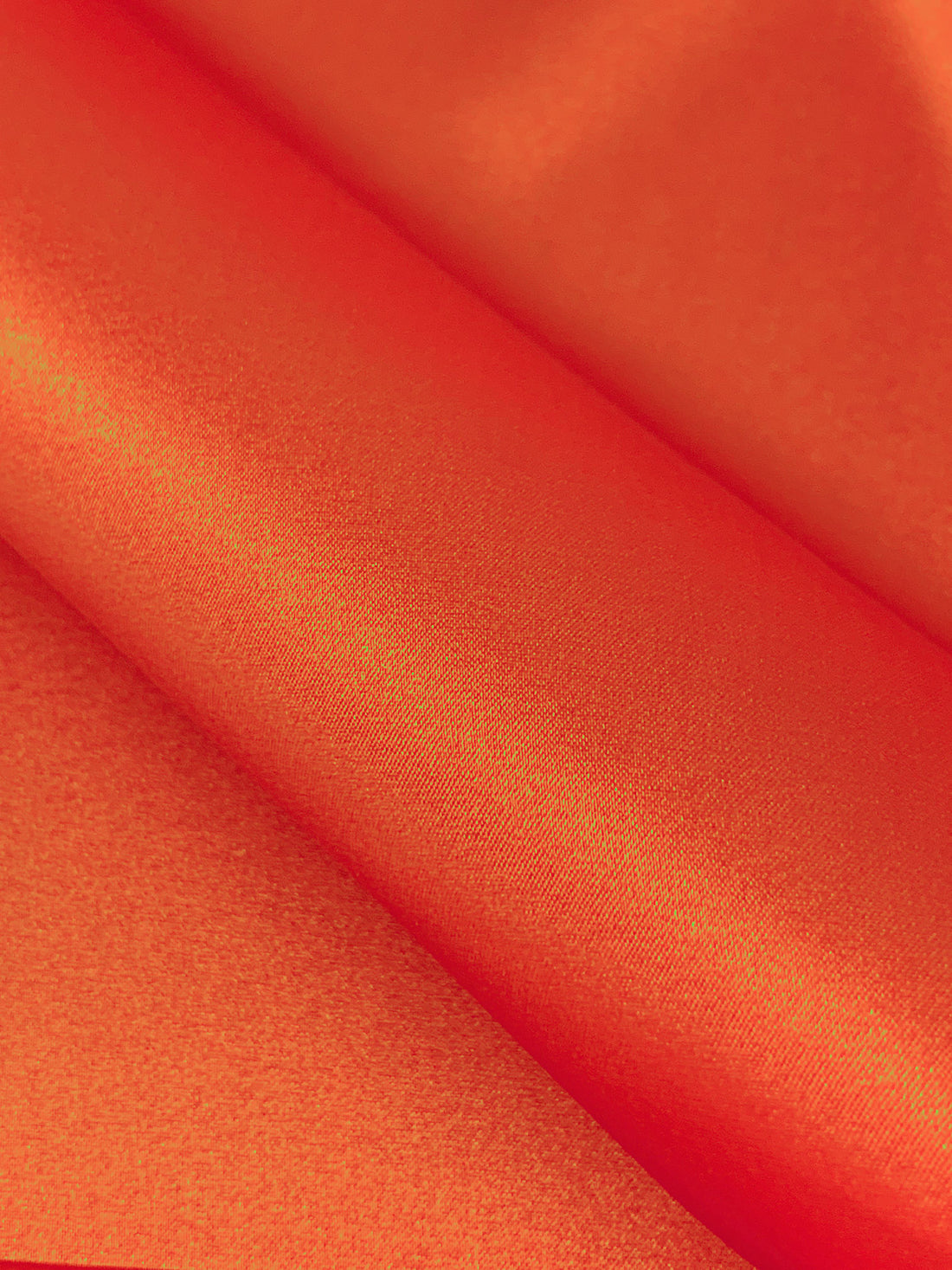 Coral Orange Silk/Lycra Stretch Charmeuse - Luxe Resort Designer - 42W