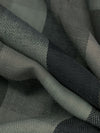 Forest Gray/Cool Ash/Midnight Pewter 100% Cotton Herringbone Weave Multi-Check Plaid Gauze Shirting 44W