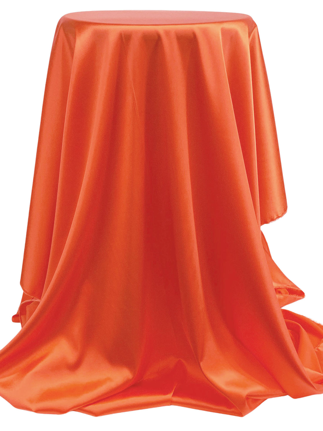 Coral Orange Silk/Lycra Stretch Charmeuse - Luxe Resort Designer - 42W
