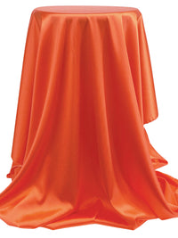 Coral Orange Silk/Lycra Stretch Charmeuse - Luxe Resort Designer - 42W