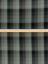 Forest Gray/Cool Ash/Midnight Pewter 100% Cotton Herringbone Weave Multi-Check Plaid Gauze Shirting 44W