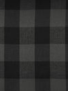 Cool Granite/Black 100% Cotton Herringbone Weave Large Gingham Gauze Shirting 44W