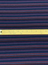 Navy/Terra Cotta/Pale Iris/Deep Sea Recycled Cotton/Recycled Polyester/Polyester Horizontal Stripe Fine Rib Knit - Michael Stars - 62W
