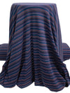 Navy/Terra Cotta/Pale Iris/Deep Sea Recycled Cotton/Recycled Polyester/Polyester Horizontal Stripe Fine Rib Knit - Michael Stars - 62W