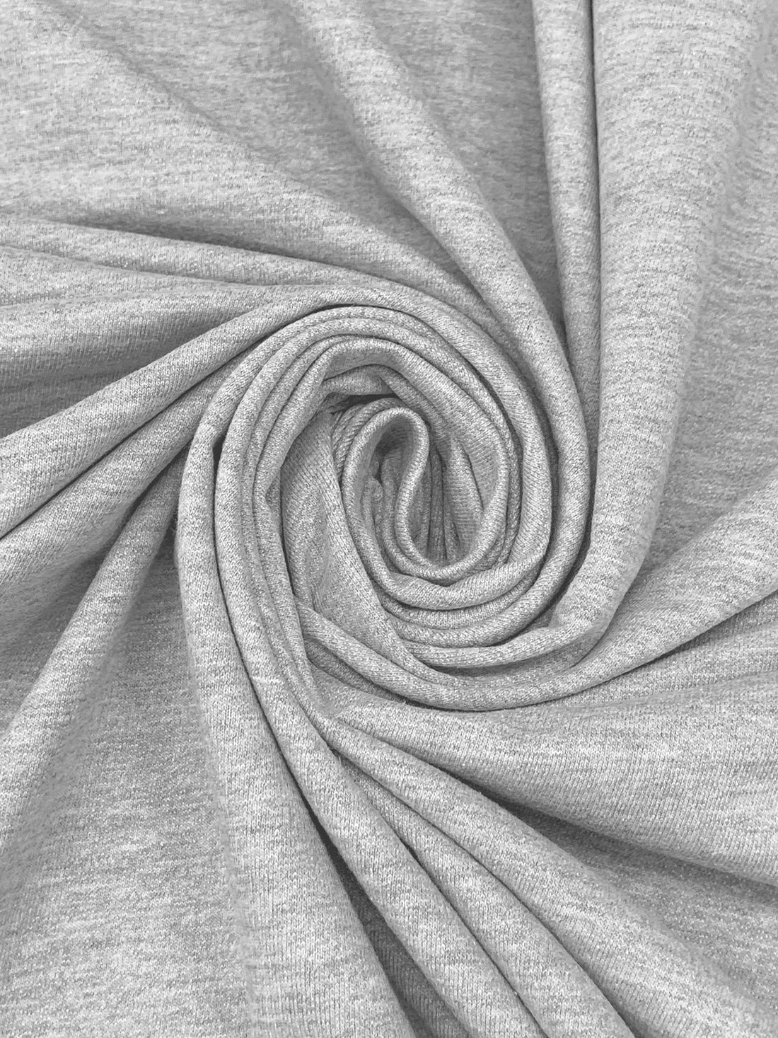 Heathered Light Gray 100% Cotton French Terry Knit - Michael Stars - 64W