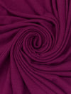 French Plum Polyester/Rayon/Spandex Brushed Sweater Knit - Michael Stars - 50W
