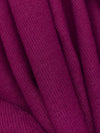 French Plum Polyester/Rayon/Spandex Brushed Sweater Knit - Michael Stars - 50W