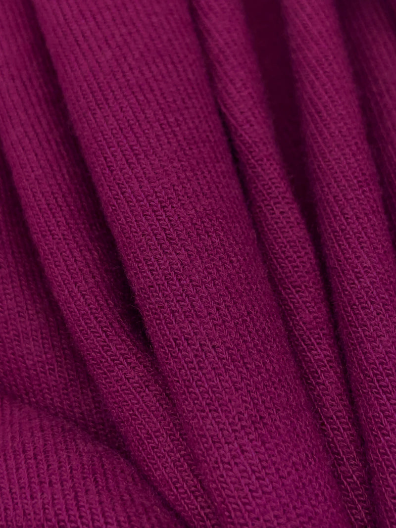 French Plum Polyester/Rayon/Spandex Brushed Sweater Knit - Michael Stars - 50W