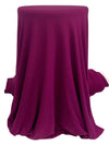 French Plum Polyester/Rayon/Spandex Brushed Sweater Knit - Michael Stars - 50W