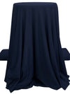 Navy Blue Rayon/Lycra Jersey Knit - Michael Stars - 60W