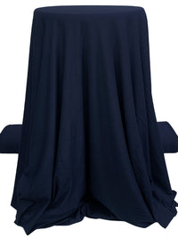 Navy Blue Rayon/Lycra Jersey Knit - Michael Stars - 60W