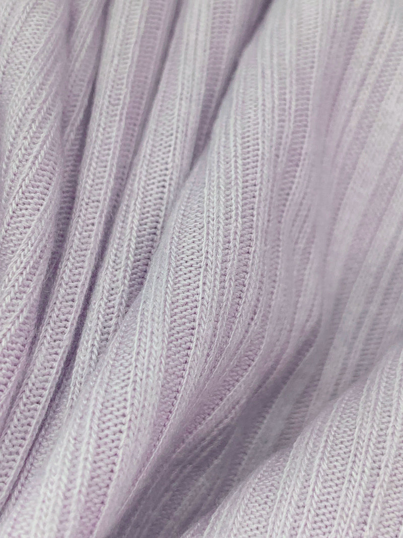 Amethyst Haze Polyester/Rayon Brushed Vertical Multi-Rib Knit - Michael Stars - 40W