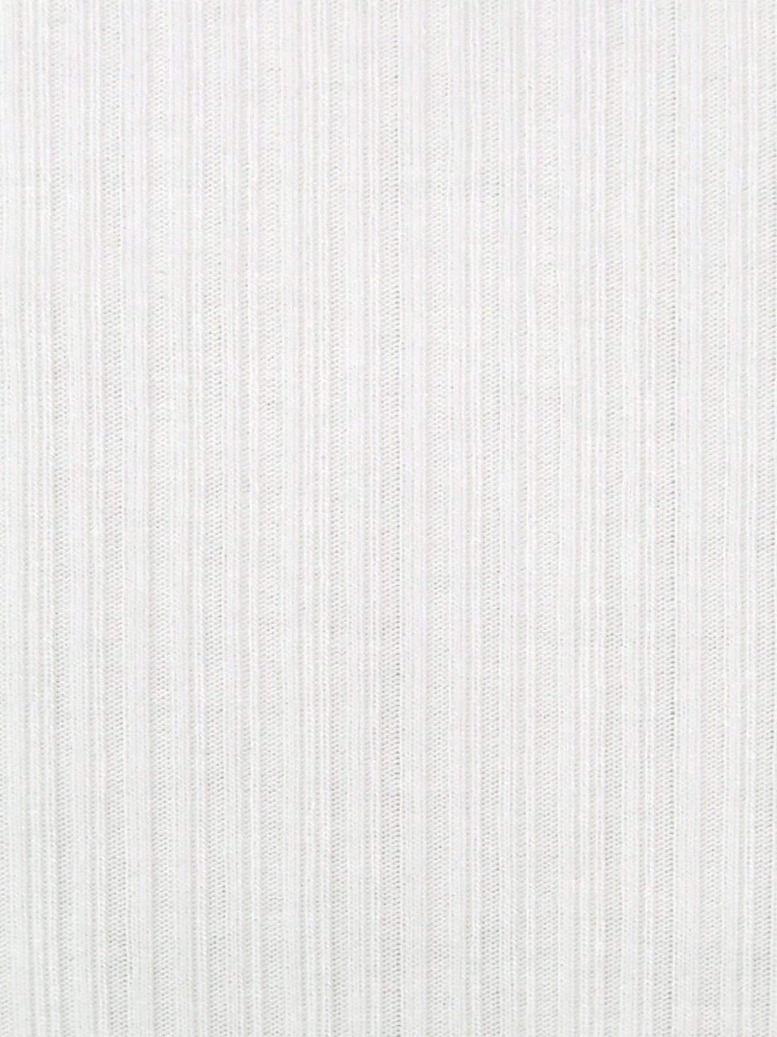 White Polyester/Rayon Brushed Vertical Multi-Rib Knit - Michael Stars - 46W