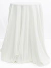 White Polyester/Rayon Brushed Vertical Multi-Rib Knit - Michael Stars - 46W